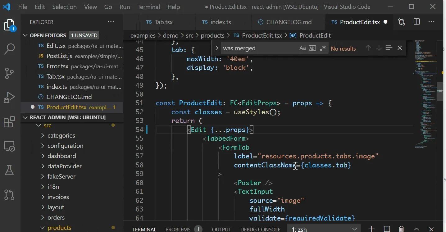 Typescript completion