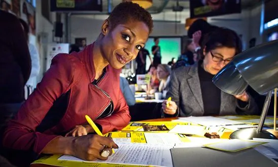 volunteers writing letters