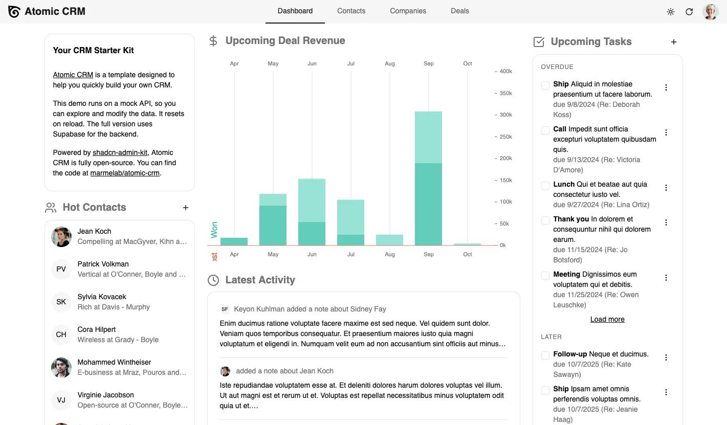 Atomic CRM in Production