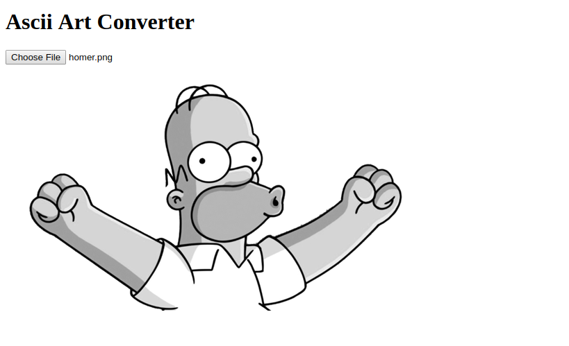 Grayscale Homer Preview