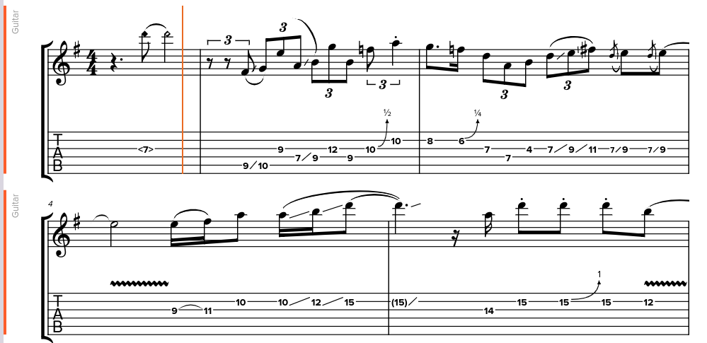 A soundslice music partition