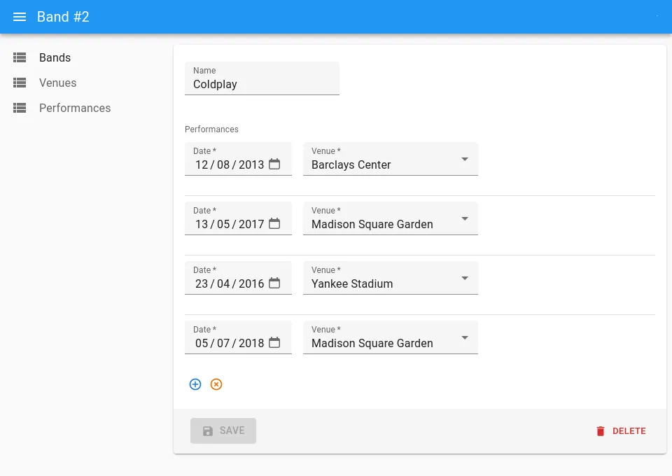 Screenshot showing the use of ReferenceManyInput instead of ReferenceManyToManyInput