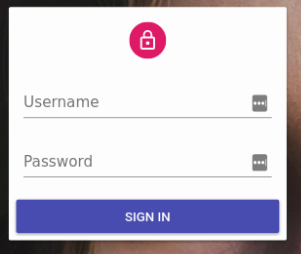 Default Login Form