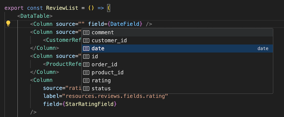 DataTable Column Type Safety