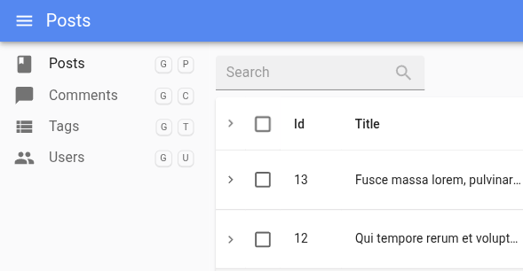 A menu with keyboard shortcuts displayed