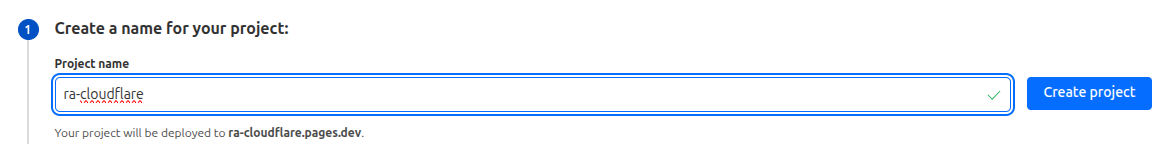 Create a New Cloudflare Pages App