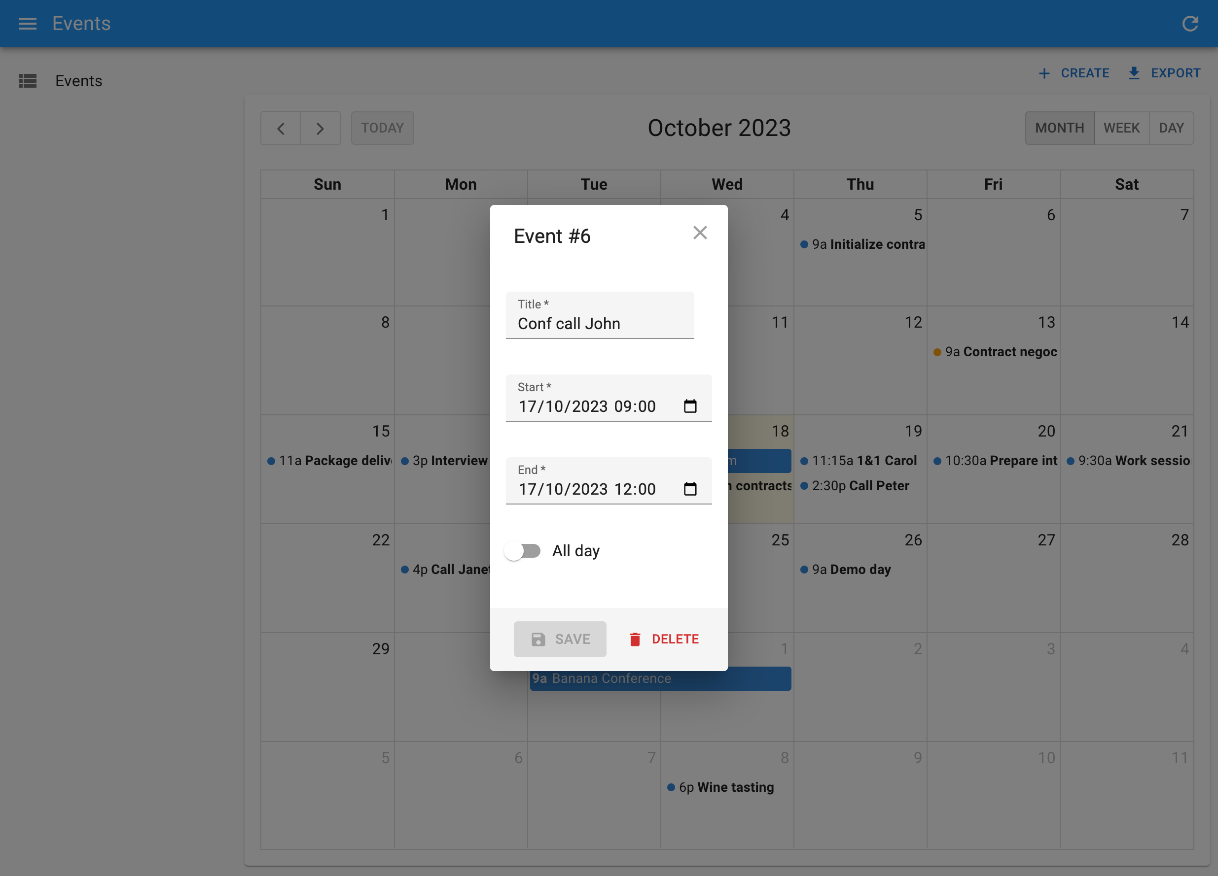 CompleteCalendar