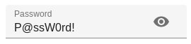 Password Input (visible)