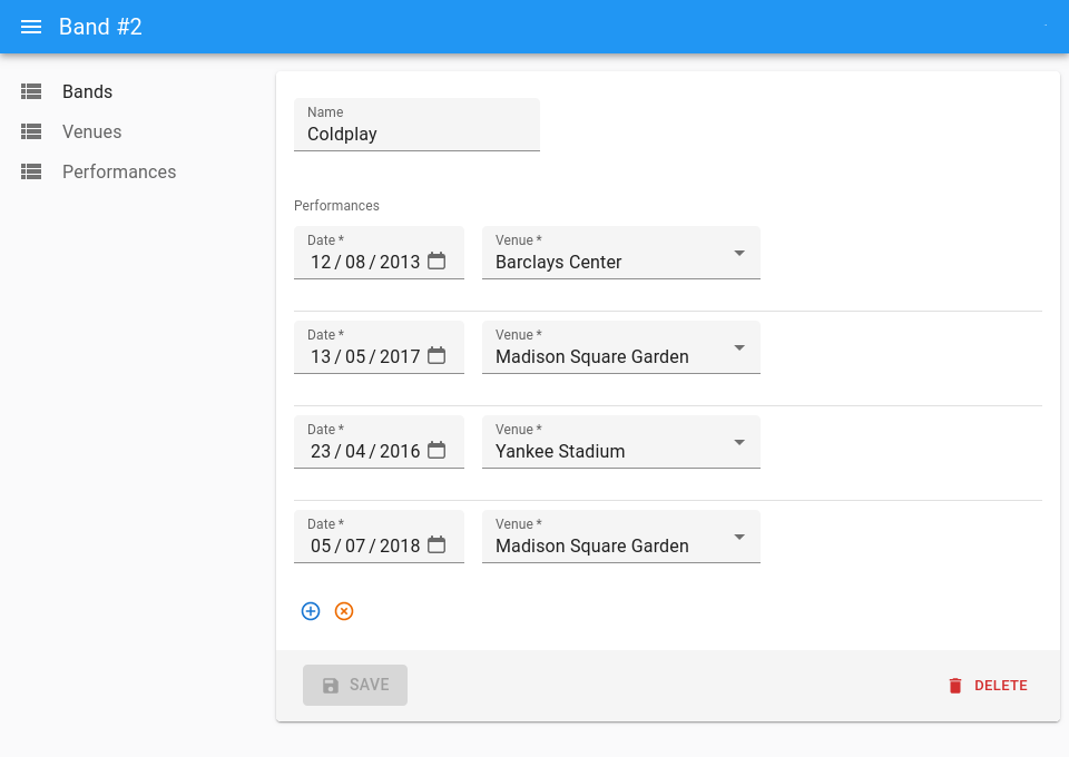 Screenshot showing the use of ReferenceManyInput instead of ReferenceManyToManyInput