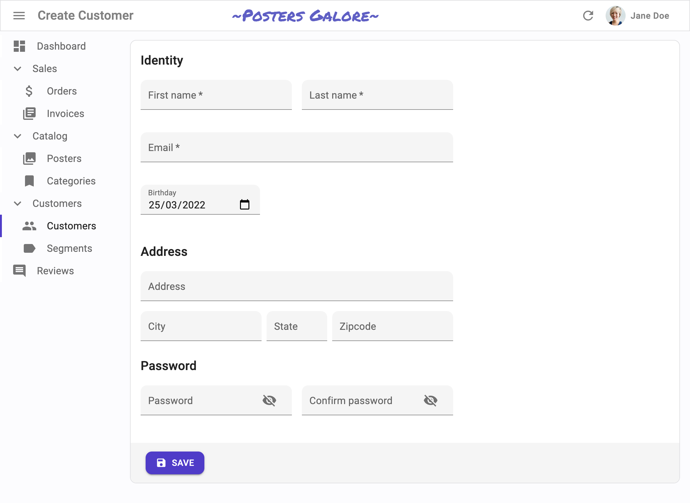 complex form layout