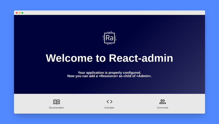 React-Admin Empty App